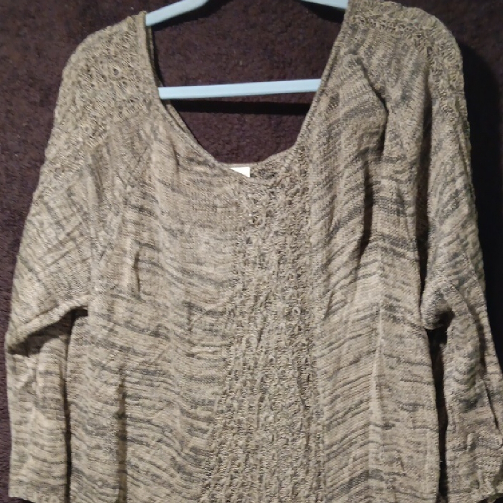 Faded Glory Long Sleeve Top - Brown